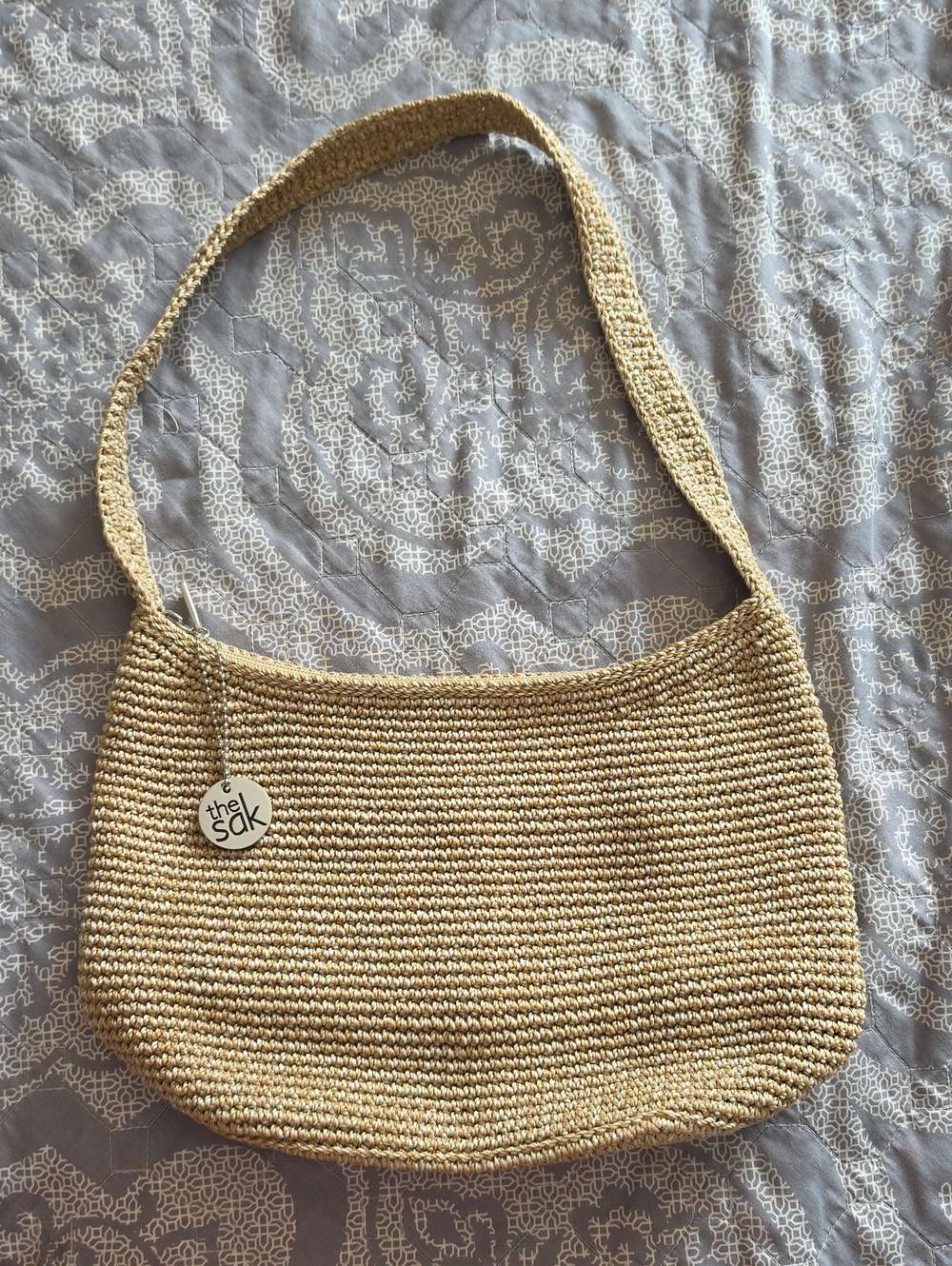 The Sak Natural Woven Shoulder Bag